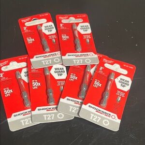 Milwaukee Shockwave Impact Duty Driver Bits (6) - Red